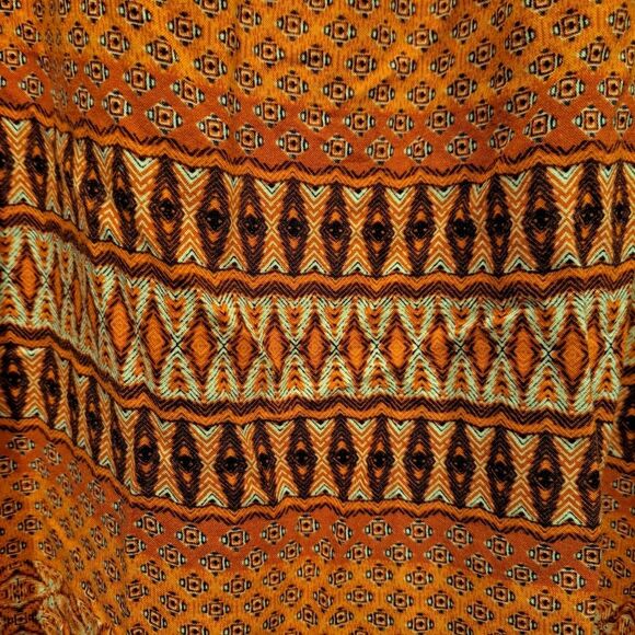 Hollister spaghetti strap dress tunic tie back belt pink boho print women's sz S - Picture 3 of 9